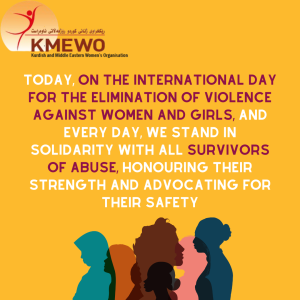 purple and yellow modern international day for the elimination of violence against women instagram post